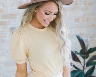 Puff Sleeve Lux Tee – Only $18.99!