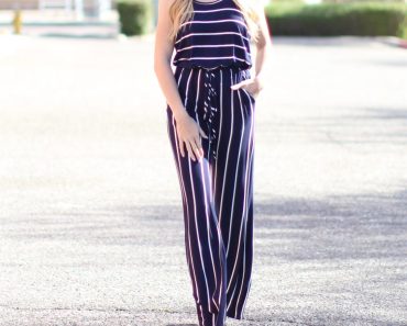 Jane: Stripped Jumpsuit Only $7.99!