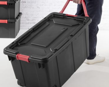 Sterilite 40-Gal Wheeled Industrial Tote (Case of 2) – Only $39.99!