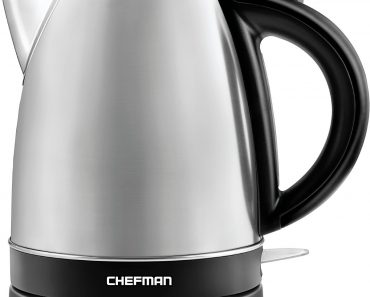 CHEFMAN 1.7L Electric Kettle (Stainless Steel) – Only $14.99!