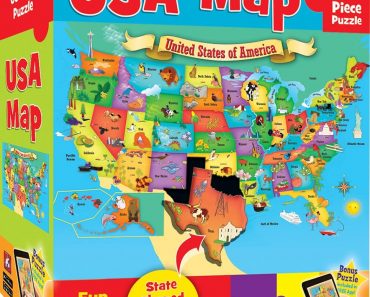 MasterPieces Explorer Kids USA Map 60 Piece Kids Puzzle – Only $5.33!