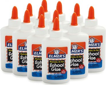 Elmer’s Liquid School Glue, Washable, 4 Ounces Each , 12 Count – Only $6!