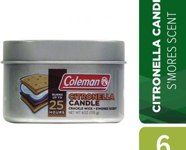 Coleman Scented Citronella Candle with Wooden Crackle Wick – Only $2.94!
