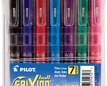 Pilot FriXion Clicker Erasable, Refillable & Retractable Gel Ink Pens (7 Pack) – Only $9.99!
