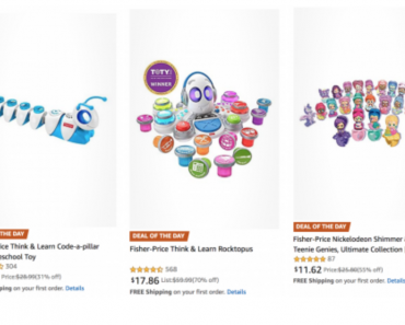 Save Up To 75% Off Select Fisher Price Products Today Only On Amazon!