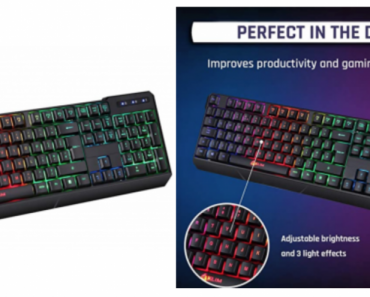 KLIM Chroma Rechargeable Wireless Gaming Keyboard Just $34.97 Today Only! (Reg. $69.97)