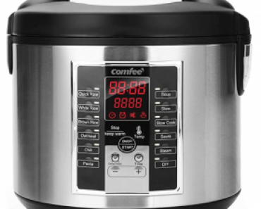 COMFEE’ Rice Cooker, Slow Cooker, Steamer, Stewpot, Sauté All in One Mulit-Cooker Just $29.99 Today Only!