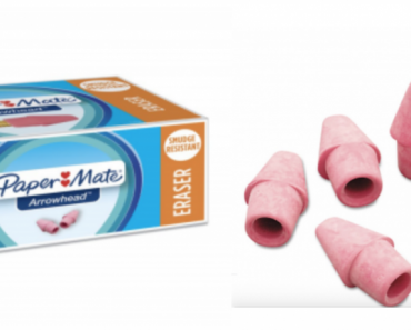 Paper Mate Arrowhead Eraser Caps 144-Count Just $4.02! Just $0.03 Each!