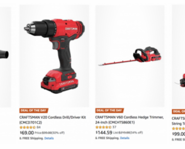 Save Up To 34% Off Select Craftsman Tools Today Only At Amazon!