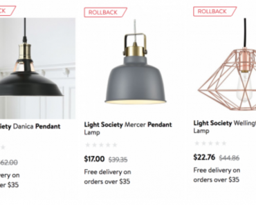 Light Society Pendant Lights As Low As $17.00 At Walmart!