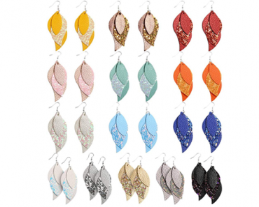 3 Layered Leather Earrings – 14 Pairs – Just $17.99!
