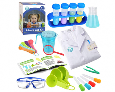 Kids Science Experiment Kit with Lab Coat – Just $23.59! STEM activities!