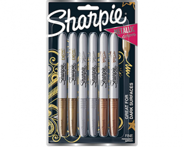 Sharpie Metallic Permanent Markers – Fine Point, 6 Count – Just $7.58!