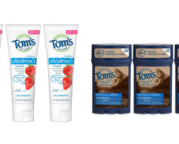 Save on Tom’s of Maine Natural Personal Care Products!