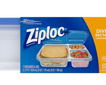 Ziploc Food Storage Containers – Divided Rectangle, 2 Count – Just $1.98!
