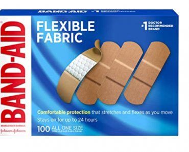 Johnson & Johnson Band-Aid Brand Flexible Fabric Adhesive Bandages (100 Count) Only $4.94!