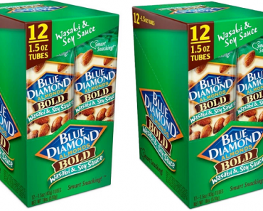 Amazon: Save on Blue Diamond Almonds! Bold Wasabi & Soy 12 Pack Only $5.02 Shipped!