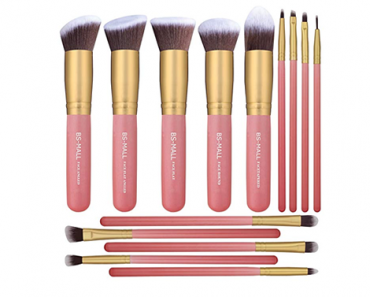 14 Pcs Makeup Brushes Premium Synthetic Kabuki Makeup Brush Set – Just $14.24!