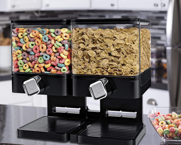 Dual Compact Dry Food Dispenser Only $25.99!