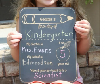 Personalized “First Day” Chalkboard Only $12.99 Shipped! (Reg. $33)