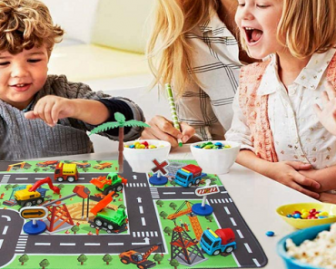 Construction Vehicle Toys with Play Mat (6 Trucks) Only $7.99!