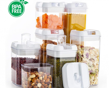 Airtight Food Storage Containers (7 Pieces) + Labels Only $26.00 Shipped!