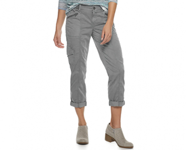 Kohl’s 25% Off Coupon – Today Only!!! Spend Kohl’s Cash! Women’s SONOMA Goods for Life UltraComfort Waist Utility Capri – Just $14.99!