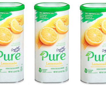 Crystal Light Pure Lemonade Drink Mix (5 Pitcher Packets) Only $2.65 Shipped!