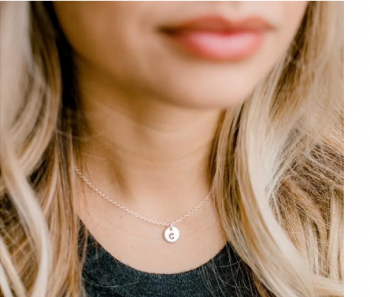 Initial Round Pendant Necklace Only $7.99 Shipped!