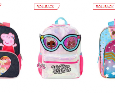 Kids’ Character Backpacks ONLY $7.50!