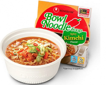 Nongshim Bowl Noodle Soup, Kimchi, 3.03 Ounce (Pack of 4) Only $2.64!