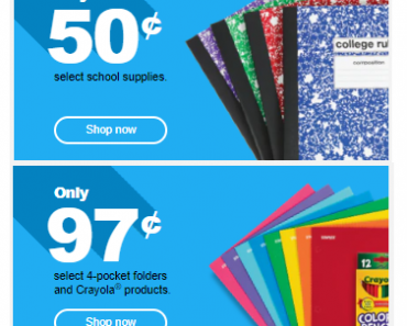 Back to School Shopping Starting at $.25 SHIPPED From Staples!