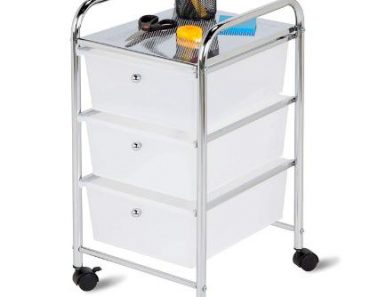 Honey-Can-Do 3-Drawer Plastic Storage Cart on Wheels – Only $27.99 Shipped!