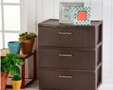 Sterilite 3 Drawer Wide Weave Tower (Multiple Colors) Only $17.98!