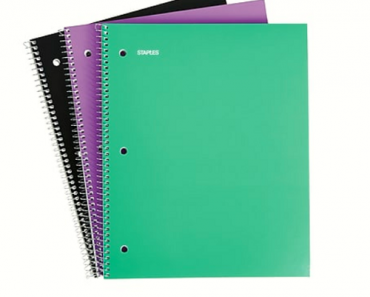 Staples College Ruled Notebooks 3-Pack Only $.75 Cents! (Reg. $5)