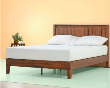 Zinus Vivek 12 Inch Deluxe Wood Platform Bed with Headboard Only $198.41 Shipped!!