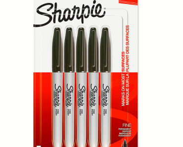 Sharpie Permanent Marker Fine Point Pack of 5 Only $2.97! (Reg. $7.16)