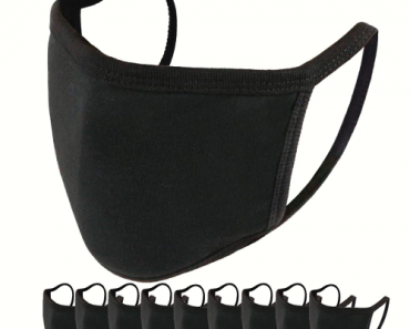 Burlway 10 Pack Cotton Unisex Reusable Face Masks Only $16.99!! (Reg. $35.99)