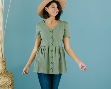 Button Babydoll Top – Only $14.99!