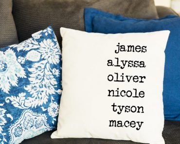 Personalized Throw Pillow Covers Only $9.99!