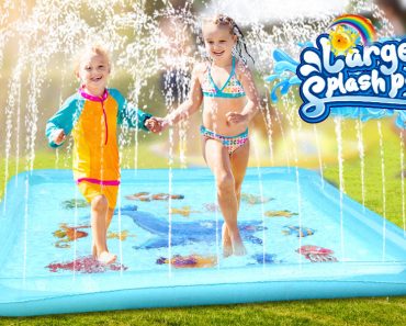 Growsland 67″ Splash Pad Sprinkler Toy Only $15.29!
