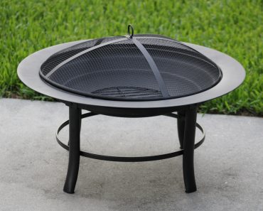 Mainstays 28″ Fire Pit with PVC Cover and Spark Guard – Only $35!