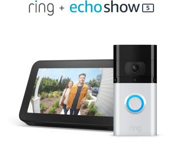 All-new Ring Video Doorbell 3 Plus with Echo Show 5 (Charcoal) – Only $179.99!