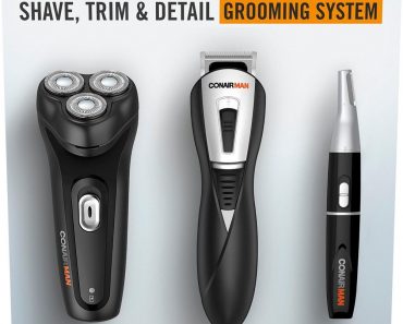 Conair ConairMan Deluxe Electric Shaver (Black) – Only $29.99! Conair ConairMan Deluxe Electric Shaver (Black) – Only $29.99!