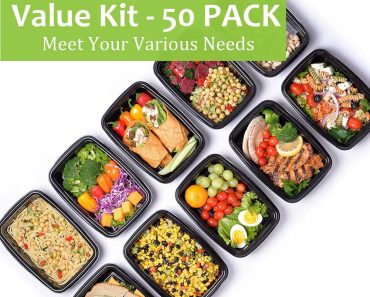 Pack of 50 Meal Prep Containers With Lids Only $17.49!