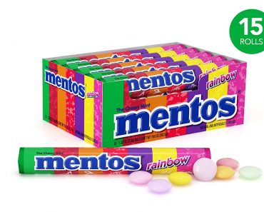 Mentos Chewy Mint Candy Roll, Rainbow Party – Pack of 15 – Just $9.44!