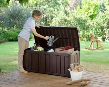 Keter Glenwood Plastic Deck Storage Container Box – Only $79.98!