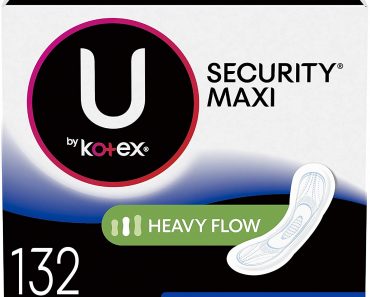 U by Kotex Security Maxi Pads for Heavy Flow 132-ct Pack Only $11.95!
