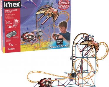 K’NEX Thrill Rides Space Invasion Roller Coaster Building Set – Only $15.50!