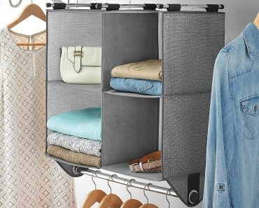 Whitmor 4 Section Fabric Closet Organizer – Only $17.59!